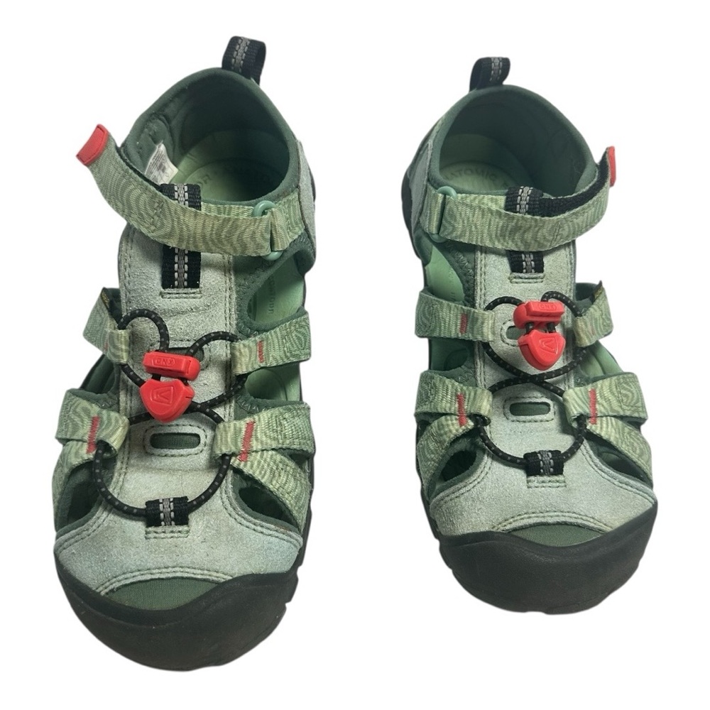 Kids KEEN Seacamp II Water Sandals Unisex Shoes Green Hiking Active Fun Gorpcore